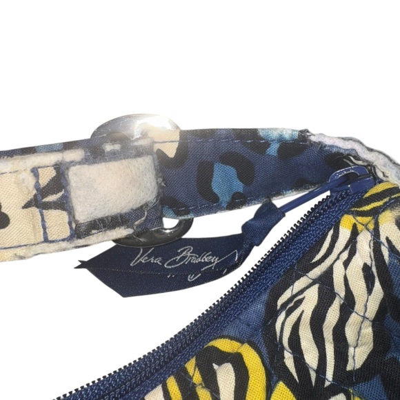 📌Vera Bradley Quilted Floral Crossbody Bag Adjustable Strap Blue Pink - Picture 7 of 8